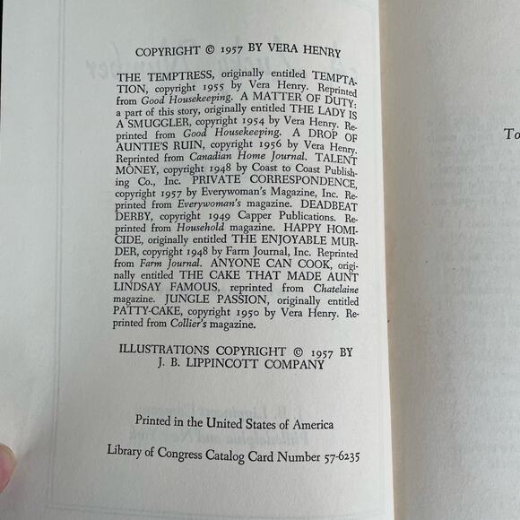 A Lucky Number Book Hardcover Vintage 1957 1st Edition w/ Jacket by Vera Henry - Picture 3 of 16